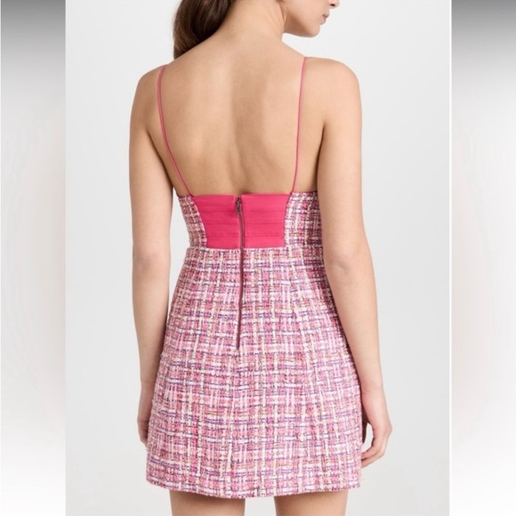 House of Harlow 1960 Pink Candy Tweed Dress - Picture 3 of 11